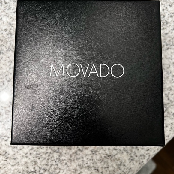 Men’s MOVADO Watch Diamond Dial.  All black .  Purchase Price $1095.00 - Picture 4 of 7